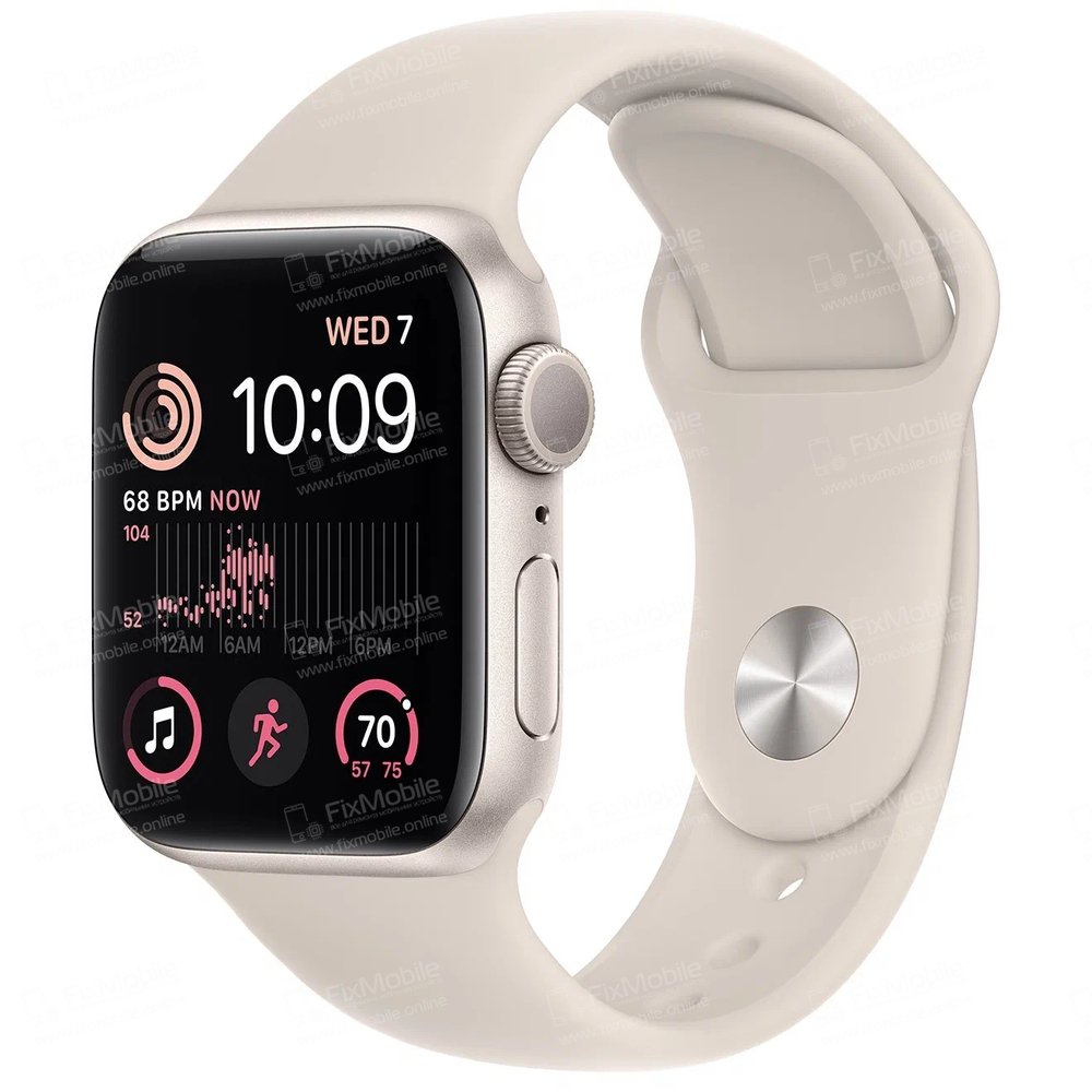 Стекло для Apple Watch SE 2023 40 mm с тачскрином и OCA пленкой (черное)