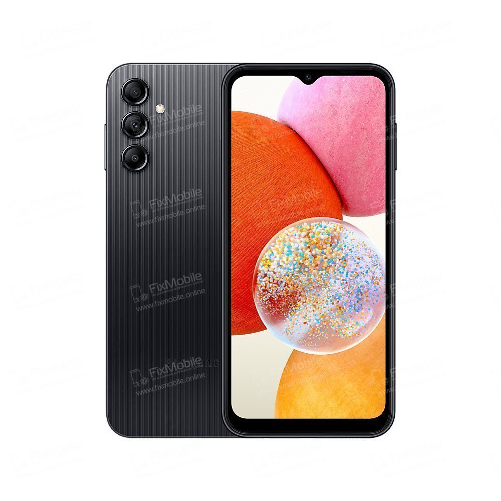 Контейнер SIM для Samsung Galaxy A14 4G (A145F) (черный)