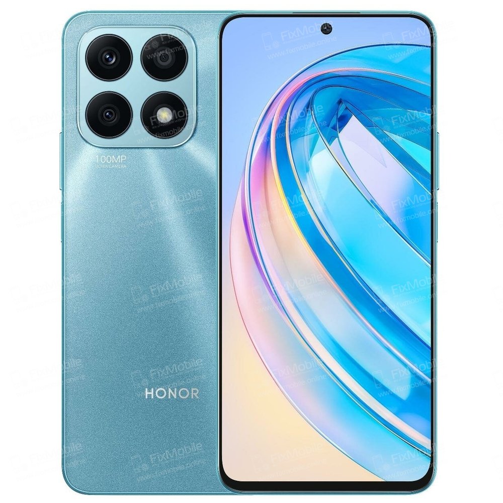 Стекло камеры для Huawei Honor X8a (черное) (комплект 4шт)