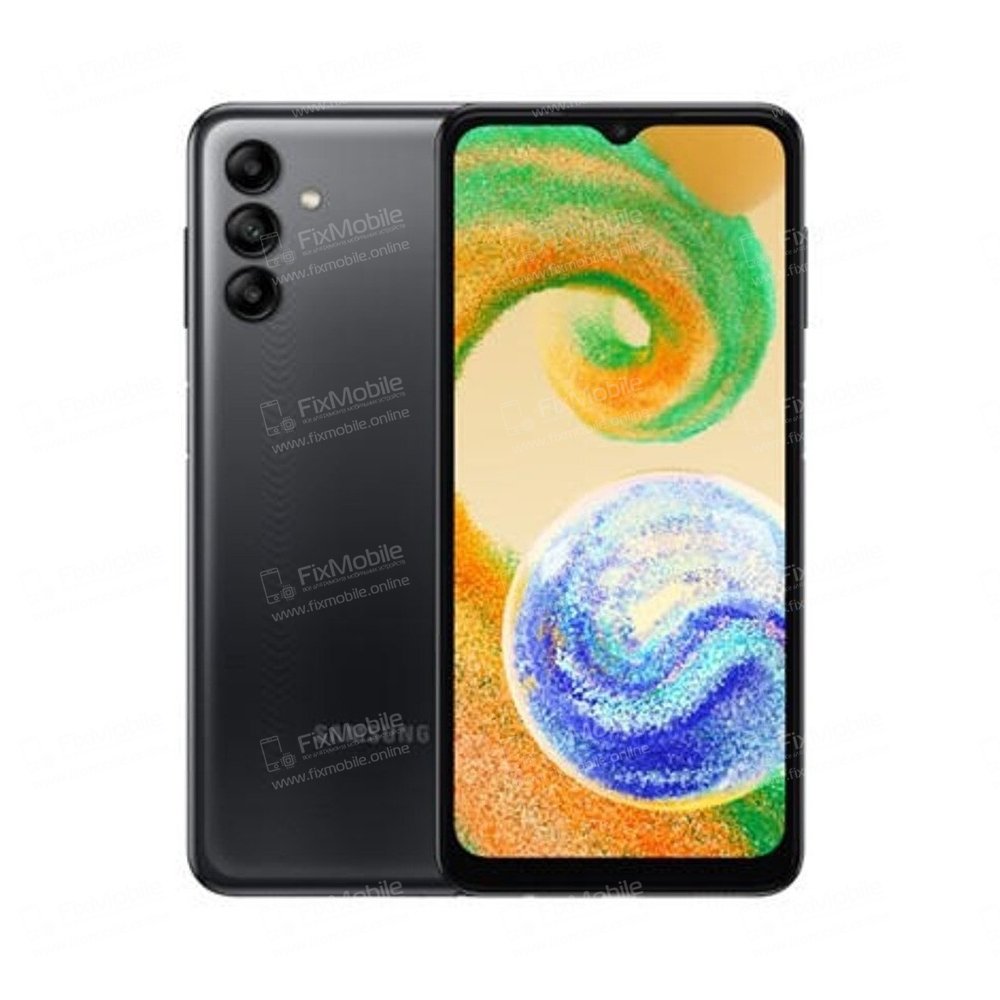 Контейнер SIM для Samsung Galaxy A04s (A047F) (черный)