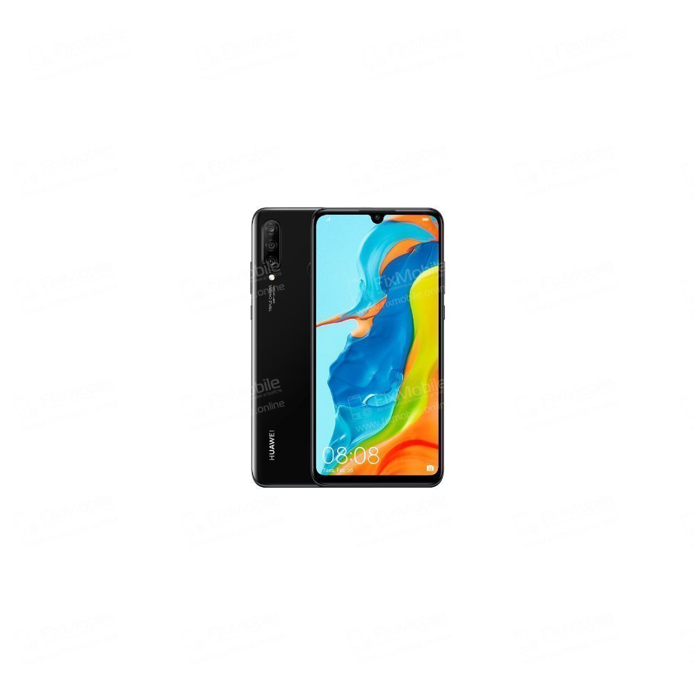 Стекло для Huawei Nova 4e в сборе с OCA пленкой (черное)