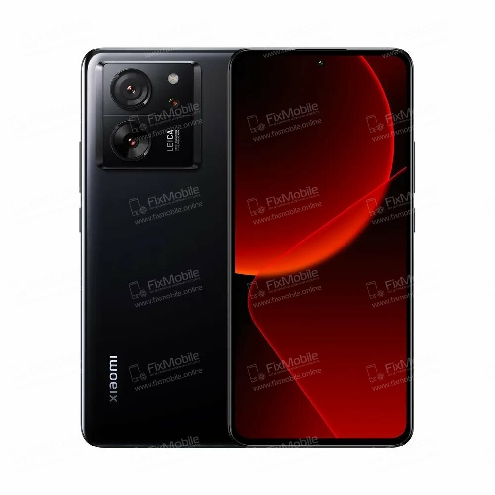 Задняя крышка для Xiaomi 13T (голубая) Премиум