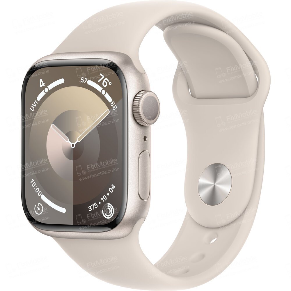 Стекло сапфировое для Apple Watch 9 41 mm (черное)