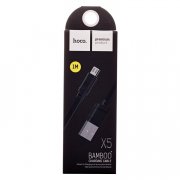 Кабель Hoco X5 Bamboo (USB - micro-USB) черный — 2