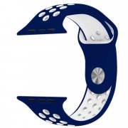 Ремешок для Apple Watch 42 mm Sport Loop (бело-синий) — 2