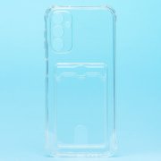 Чехол-накладка - SC276 с картхолдером для Samsung Galaxy A14 5G (MediaTek) (A146F) (прозрачная)