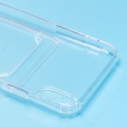 Чехол-накладка с картхолдером для Apple iPhone XS (прозрачная) — 2
