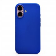 Чехол-накладка Silicone SafeMag с анимацией для Apple iPhone 16 (ярко-синяя) — 1