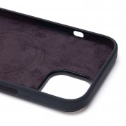 Чехол-накладка Silicone SafeMag с анимацией для Apple iPhone 15 (черная) — 2