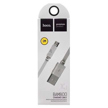 Кабель HOCO X5 Bamboo (USB - micro-USB) белый — 2