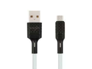 Кабель VIXION K27 (USB - micro-USB) белый — 1