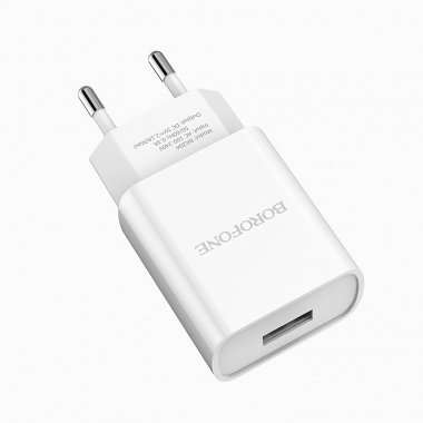 Сетевое зарядное устройство Borofone BA20A Sharp USB (белое) &mdash; 4