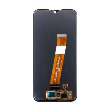 Дисплей с тачскрином для Samsung Galaxy A01 (A015F) (черный) (узкий шлейф) (AA) &mdash; 2