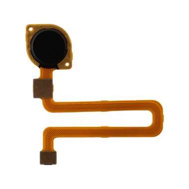 Шлейф для Xiaomi Redmi 9C + сканер отпечатка пальца (черный) &mdash; 1