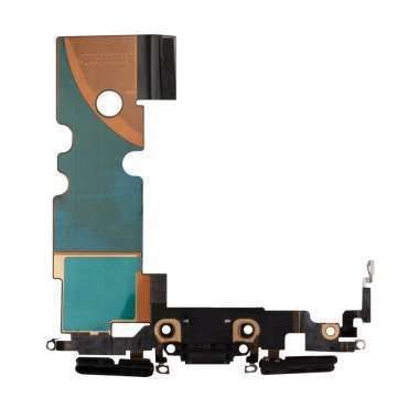 Шлейф для Apple iPhone SE 2020 на разъем зарядки/микрофон (черный) Премиум &mdash; 2