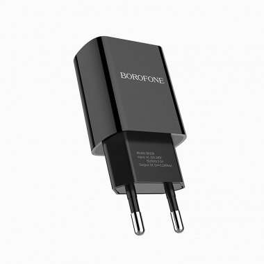 Сетевое зарядное устройство Borofone BA20A Sharp USB с кабелем micro-USB (черное) — 7