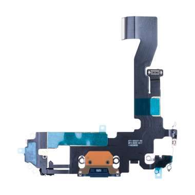 Шлейф для Apple iPhone 12 Pro на разъем зарядки/микрофон (синий) Премиум — 2