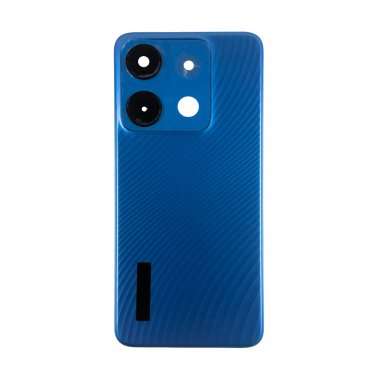 Задняя крышка для Infinix Smart 7 (голубая) премиум — 2